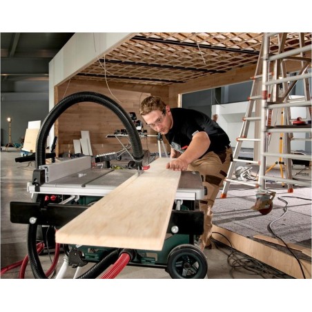 Metabo TS 254 Table Saw - Powerful 1700W with Battery and Charger Not Included - Premium Cutting Performance